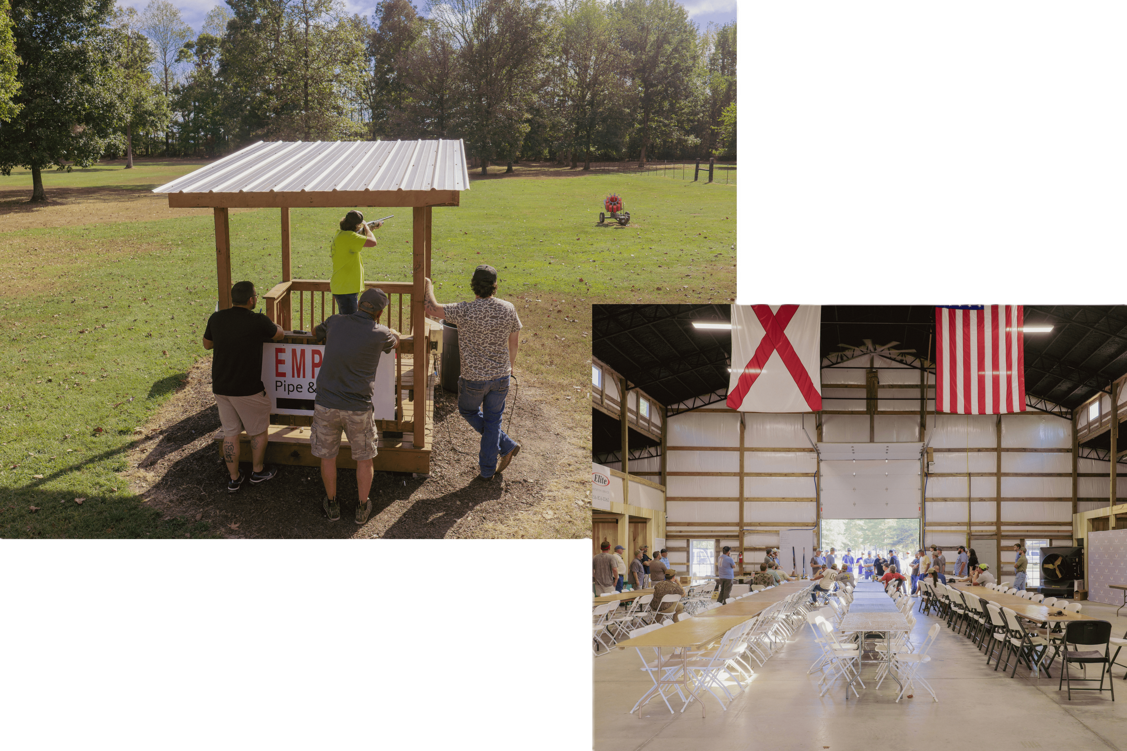 Shooters at Old South Clays range
